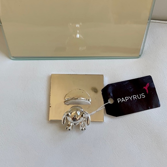 Papyrus Glass photo frame with silver bear base - Picture 4 of 4